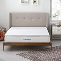 LINENSPA Sobrecolchón viscoelástico de 5 cm de Grosor con partículas de Gel y Funda con Cremallera- 80 x 190 cm- Espuma